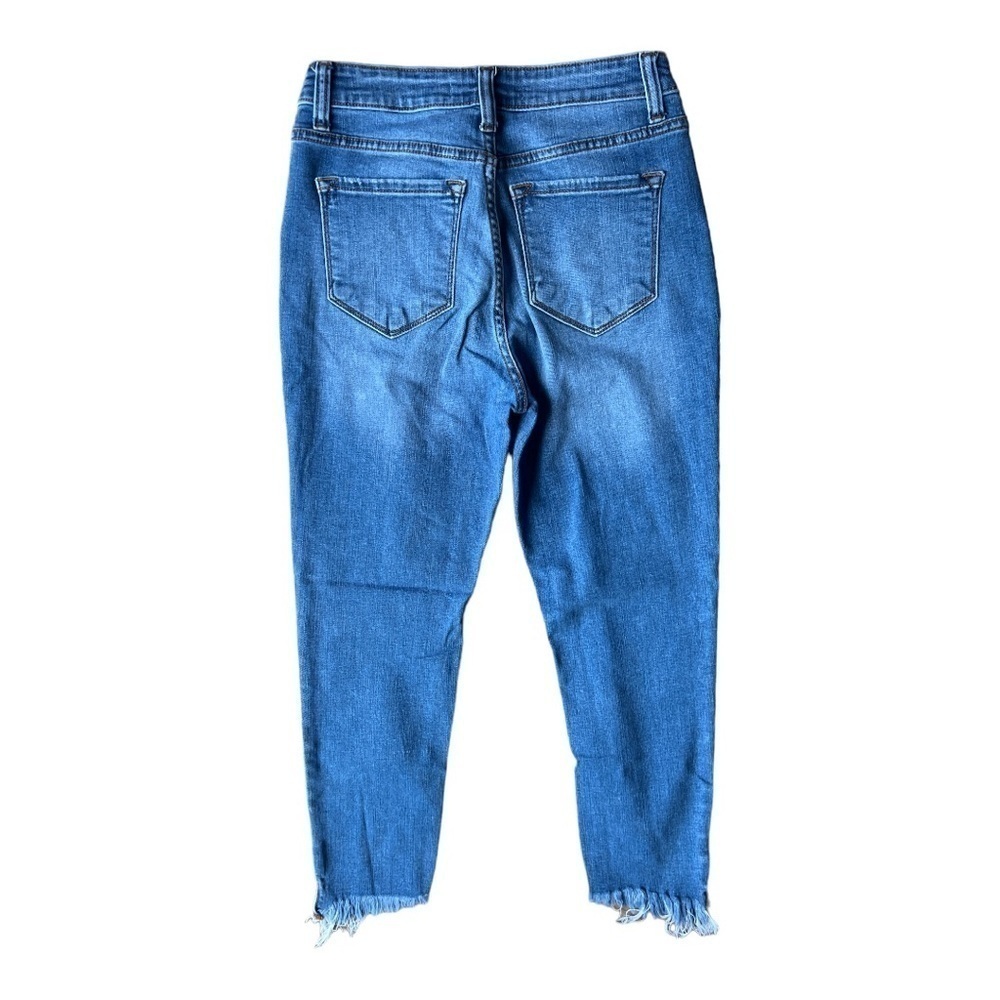 KanCan Women’s High Rise Raw Hem Frayed Ankle Jeans KC9121M, Size 7 / 27 - Picture 2 of 10